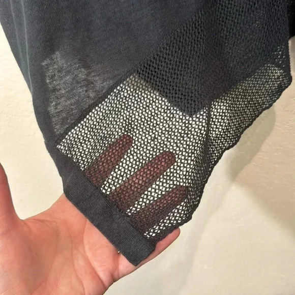 Poetry Linen Navy Blue Asymmetrical Hem Tunic size 6 - Picture 6 of 6